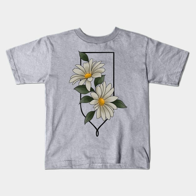 Daisies Kids T-Shirt by Gekko and the Samurai 